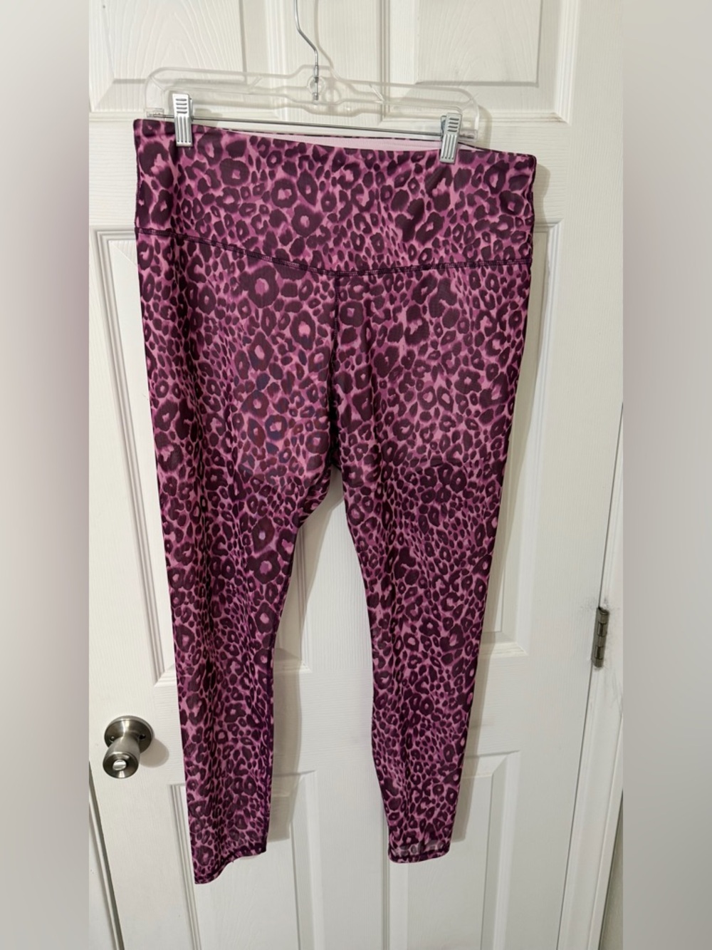 Fabletics Purple Leopard Print Leggings